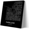 Zhumendi Parkland Vintage Map Poster Parkland Street Prints Florida Map of United States Poster Landscape Art Bedroom Wall Painting Artwork (16.00''x24.00'',Framed) view 1
