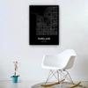 Zhumendi Parkland Vintage Map Poster Parkland Street Prints Florida Map of United States Poster Landscape Art Bedroom Wall Painting Artwork (16.00''x24.00'',Framed) view 4