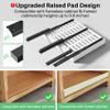 Kitstorack Pull out Cabinet Organizer, Expandable(12"-20") Heavy Duty Slide out Drawers Fixed with Adhesive Nano Film for Pots, Roll out Shelf Storage for Kitchen Base Cabinet Organization(White) view 3