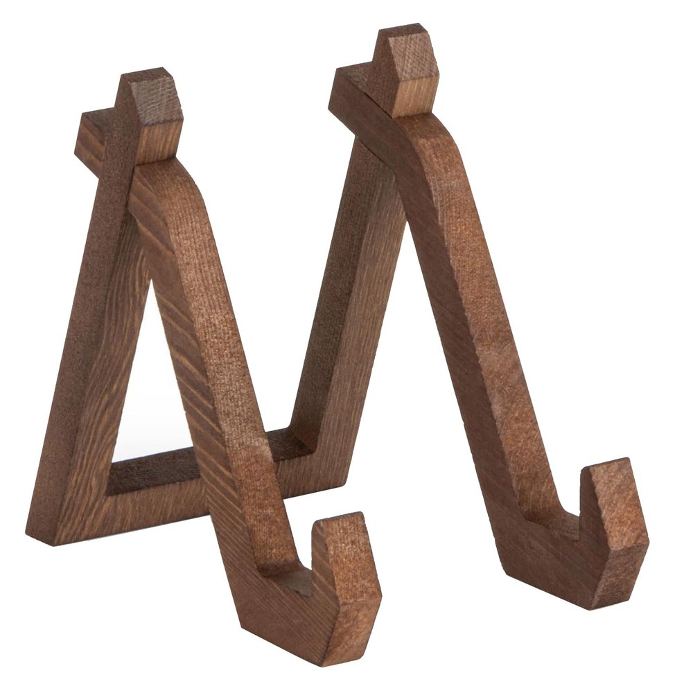 lamphle Item Display Rack Dish Tea Cake Display Stand Decorative Anti-Skid Wooden Plate Holder Home Office Desktop Picture Frame Photo Stand Decorative Picture Frame Photo Stand Ebony