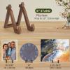 lamphle Item Display Rack Dish Tea Cake Display Stand Decorative Anti-Skid Wooden Plate Holder Home Office Desktop Picture Frame Photo Stand Decorative Picture Frame Photo Stand Ebony view 3