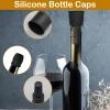 8Pcs Silicone Wine Stopper for Wine Bottles, Reusable Sparkling Wine Bottle Stopper, Silicone Wine Seal Stopper, Wine Bottle Cover Caps to Keep Wine Fresh, Beer Champagne Stopper Home Use(4 Colors) view 4