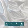 XHCTNN King Ice Silk Sheets Queen - Silky Soft Satin Cooling Comforter Full Size Air Conditioning Quilt Bedding Set 1 Right Angle Sheets + 1 Quilt + 2 Pillowcases(A-4Pcs,150 * 200cm) view 4