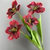HXSCOO Wedding Artificial Flower Large Flower Tulip Wedding Set Hand Holding Flower Open Tulip (Color : Deep Purple) view 3