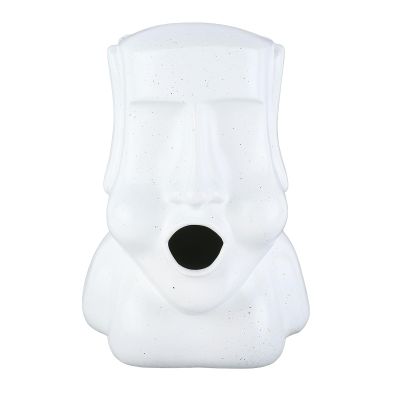 XHTLLO Tissue Box, Large Opening Innovative Boulder Shape Tissue Holder, Exquisite Look Anti Skid Pad Tissue Box Cover, for Living Room, Bathroom[White]