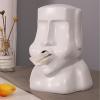 XHTLLO Tissue Box, Large Opening Innovative Boulder Shape Tissue Holder, Exquisite Look Anti Skid Pad Tissue Box Cover, for Living Room, Bathroom[White] view 4