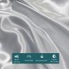 XHCTNN King Ice Silk Sheets Queen - Silky Soft Satin Cooling Comforter Full Size Air Conditioning Quilt Bedding Set 1 Right Angle Sheets + 1 Quilt + 2 Pillowcases(B-4Pcs,150 * 200cm) view 4