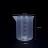 6pcs 3.4oz/100ml Plastic Measuring Cups Plastic Graduated Cup Transparent Scale Resin Clear Graduated Epoxy Mixing Jugs for Kitchen Cooking Medicine Measure Tool view 2