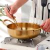 Gavigain Gold Korean Ramen Pot, Stainless Steel Noodle Pot Portable Kitchen Cooking Pot for Household(24CM) view 3