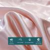 XHCTNN King Ice Silk Sheets Queen - Silky Soft Satin Cooling Comforter Full Size Air Conditioning Quilt Bedding Set 1 Right Angle Sheets + 1 Quilt + 2 Pillowcases(E-4Pcs,180 * 220cm) view 4