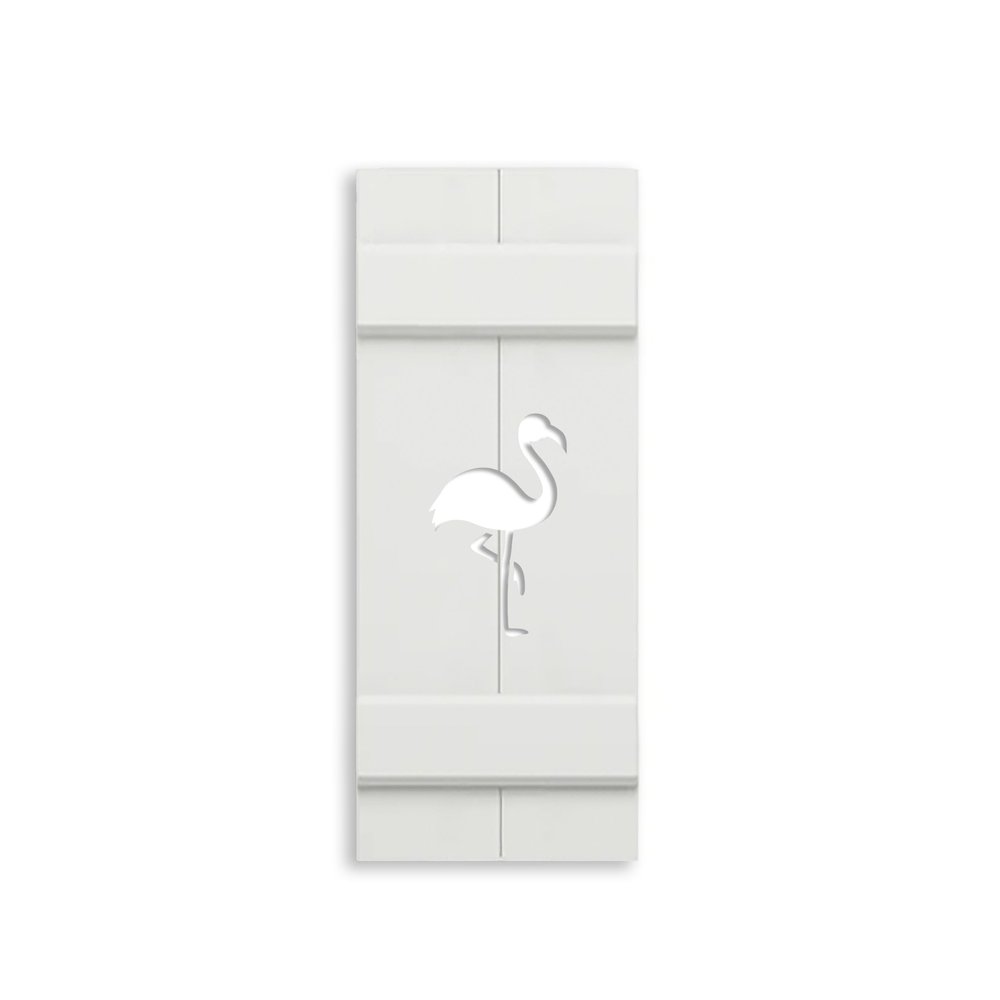 Exterior Shutter, Flamingo Board and Batten, Florida Shutter, Sold Individually (Width: 14.5, Height: 30)