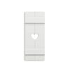 Seven Grays Designs Exterior Cottage Shutter Board and Batten Heart-Sold Individually (Width: 11.5, Height: 45.5) view 1