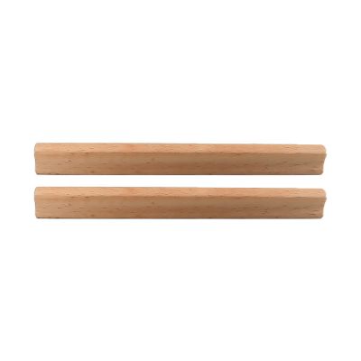Solid wood cupboard handle,wooden knobs, Cupboard Handle Pull Handle Pull Push Door Handles Vintage Cabinet Handle Pull forDoor Cupboard Drawer Bedroom,2 Pack (Hole Center 512Mm)/Hole Center 64Mm ( Si