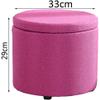 Shoe Change Stool,Household Can Store Items,Strong Load Bearing Capacity,High Elastic Sponge,Pad Foot Stool(Color:Rose Red) view 2