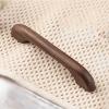 Solid wood cupboard handle,wooden knobs, Wood Cupboard Handle Handle Cabinet Knobs Dresser Bow Shaped Handle,Door Drawer Knobs Pulls Handles,with Mounting Screws,4 Pcs (Hole Spacing 128Mm)/Hole Spacin view 4