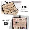 JOINPAYA Hanging Jewelry Organizer Bag Multi-functional Felt Display Stand for Necklaces Earrings Bracelets and Hair Accessories Portable and Stylish Storage for Travel and Home Use view 3