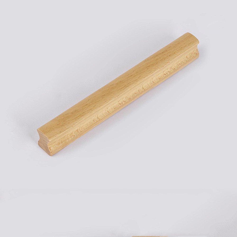 Solid wood cupboard handle,wooden knobs, Kitchen Drawer Wardrobe Cupboard Knobs, Dresser Wardrobe Cupboard Drawer Knobs Pulls Handles, Bow Shaped Handle (Total Length 160Mm)/Distance 50Mm ( Size : Tot