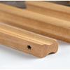 Solid wood cupboard handle,wooden knobs, Kitchen Drawer Wardrobe Cupboard Knobs, Dresser Wardrobe Cupboard Drawer Knobs Pulls Handles, Bow Shaped Handle (Total Length 160Mm)/Distance 50Mm ( Size : Tot view 4