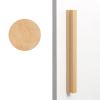 Solid wood cupboard handle,wooden knobs, Wood Bow Handles Drawer Pull Handleswooden Wood Pull Handles Beige for Dresser Drawer WardrobeWardrobe Cupboard Closet Pull (Length 160Mm)/Length 130Mm ( Color view 1