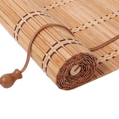 HIAPES Bamboo Blinds for Interior Window, Bamboo Shades for Indoor Windows, Custom Size, Easy Install Roller Shades for Indoor Window and Outdoor Patio