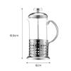 ulafbwur 304 Stainless Steel Coffee Pot Home Kitchen 350ml Maker Filter Press with Anti-Scald Handle Portable A view 4
