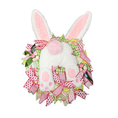 Cakina Breast Ribbon for Wreath Easter Bunny Butt with Ears Cartoon Bunny Shape Cute Decoration Ornaments Funny Ornament Snowflakes Christmas Door Decorations (Pink, One Size), B4NB7ITPP
