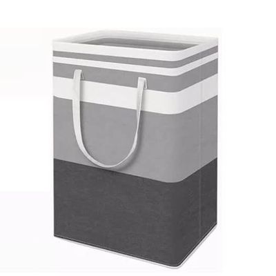 Nachukan 2PCS Large Canvas Laundry Basket - Multifunctional Storage Bin for Clothes, Durable Hamper for Home & Dormitory Use