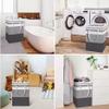 Nachukan 2PCS Large Canvas Laundry Basket - Multifunctional Storage Bin for Clothes, Durable Hamper for Home & Dormitory Use view 4