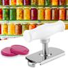 Stainless Steel Jar & Bottle Opener Adjustable Manual Kitchen Tool - Durable Home Hotel Restaurant Bar Travel Use 2-in-1 Can Lid Opener for Canning Bottles Containers view 1
