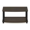 HomeStock Artisanal Artistry Tiered Elevated Tv Stand - Innovative Wooden TV Stand with Elevated Design, No Tools Required for Assembly, Perfect for Modern Living Rooms 2 Tier/Dark Brown and Black view 4