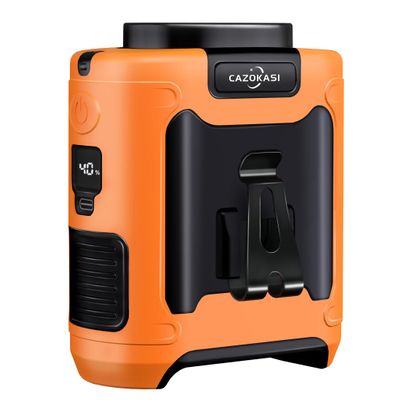 CAZOKASI Personal Fan 10000mAh Waist Clip Portable Rechargeable Wearable Hand Free, 6-40hours Wearable Cooler for Traveling Working Outdoor Office (10000mAh / Orange)