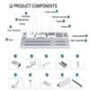 Homesupplier Smart Curtain System: WiFi Control, Heavy Duty, Compatible with Alexa and Google Home, Adjustable Length, Ceiling/Wall Mounting (0-120") view 4