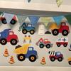 Large Construction Transportation Dump Truck Car Wall Decals 69" W x 44" H Kids Stickers Peel and Stick Removable Vinyl Art Kids Bedroom Baby Room Nursery Wall Decals Colorful Gift Sticker view 3