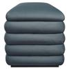 Modway Mezzo 46 Inch Performance Velvet Upholstered Storage Bench in Cadet Blue - Channel Tufted Ottoman for Bedroom, Entryway - Versatile Bed and Living Room Bench with Storage view 4