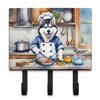 Caroline's Treasures Siberian Husky The Chef Leash or Key Holder Wall Hooks, Key Hooks Holder, Coat Rack Wall Mount, Coat Hooks, Hooks for Hanging Keys, Towels, Aprons, Leashes view 1