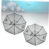 MAGICLULU Spider Candies Basket Spider Web Halloween Candy Bowl Plastic Spider Web Storage Basket for Home Party view 2