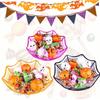 MAGICLULU Spider Candies Basket Spider Web Halloween Candy Bowl Plastic Spider Web Storage Basket for Home Party view 3
