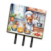 Caroline's Treasures Basenji The Chef Leash or Key Holder Wall Hooks, Key Hooks Holder, Coat Rack Wall Mount, Coat Hooks, Hooks for Hanging Keys, Towels, Aprons, Leashes view 1