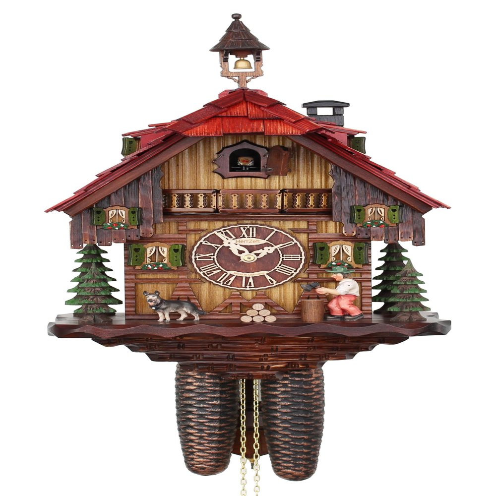 HerrZeit by Adolf Herr Cuckoo Clock - The Busy Wood Chopper