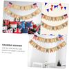 Amosfun Banner American Flag Banner Independence Day Burgee National Day Decor Easy Assembly Home Decoration view 2