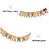 Amosfun Banner American Flag Banner Independence Day Burgee National Day Decor Easy Assembly Home Decoration view 3