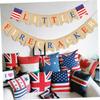Amosfun Banner American Flag Banner Independence Day Burgee National Day Decor Easy Assembly Home Decoration view 4
