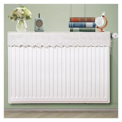 White Shelf To Go Over Radiator with Dust Cover, Home Tea Room Cafe Plant Shelf Indoor Upper Radiator with Curved Side Wing, Flexibly Splicable, Drilling Free Installation ( Color : White , Size : L 1