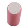 MAGICLULU Lovely Mini Desktop Trash Can with Lid Compact Plastic Garbage Bin for Office Bedroom and Kitchen Easy to Clean and Maintain Pink view 1