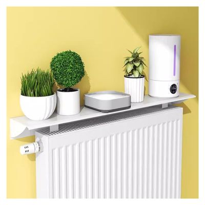 15 20 25 29 33 35 39 47 48 51 55 59 63 75 78 inch Custom Radiator Top Shelf White Aluminum, Splicable Above Radiators Wall Shelf, for Bedroom/Study/Kitchen, No Drilling ( Color : White , Size : L 95cm