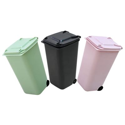 Amosfun 6pcs Smart Trash Can Garbage Can Lid Black Waste Storage Bucket for Office