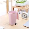 Amosfun 6pcs Smart Trash Can Garbage Can Lid Black Waste Storage Bucket for Office view 2