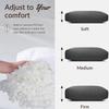 Head Recliner Pillow Adjustable Shredded Memory Foam Headrest Pillows for Recliner Chairs,Non-Slip Velvet Cushion for Pain Relief Neck Support Pillow for Travel Home Sofa Armchair with Zipper Cover view 2