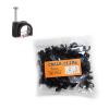 100PCS Round Cable Wire Clips 7mm 9mm Cable Management Electrical Wire Hose Cord Tie Holder Circle Cable Clips (Size : Black 7mm 100PCS) view 2