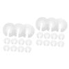 Amosfun 40pcs Air Conditioner Wall Hole Covers Pipe Decorative Caps for Wall Openings Easy to Install Escutcheon Covers for Faucet and Flue view 1